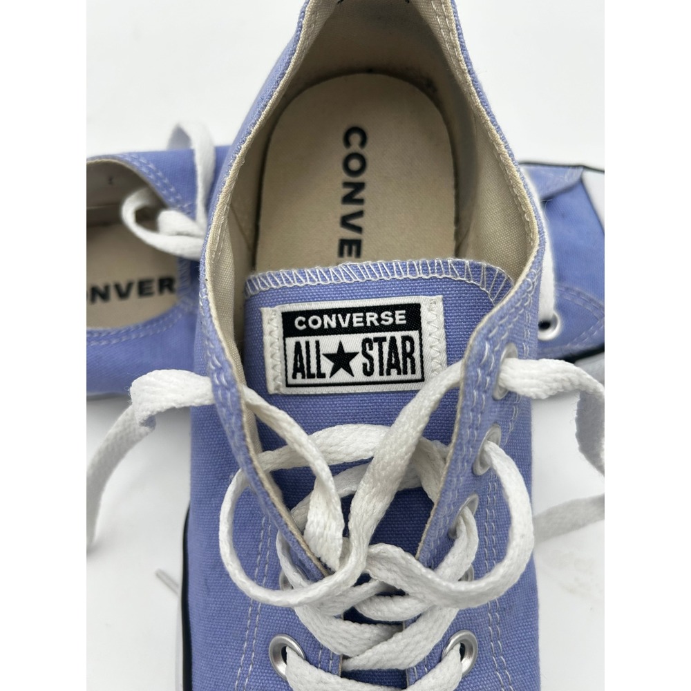 Converse All Star Ox Chuck Taylor Low Top Sneaker Periwinkle Canvas M8.5 W10.5 - Picture 11 of 14